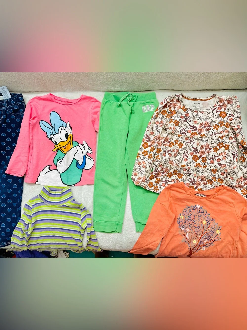 Lot Of Girls Cute Clothes Size 5T Years Gap, Levi’s Excellent Condition